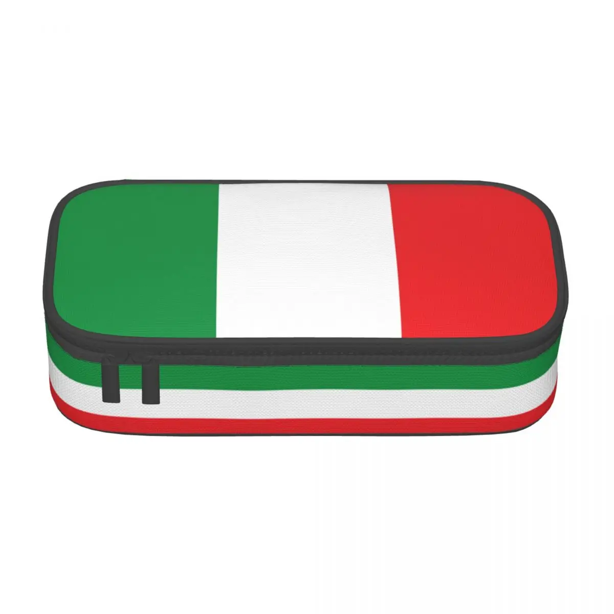 Customized Kawaii Italy Flag Pencil Cases for Boy Girl Large Capacity Italian Patriotic Pencil Box Stationery