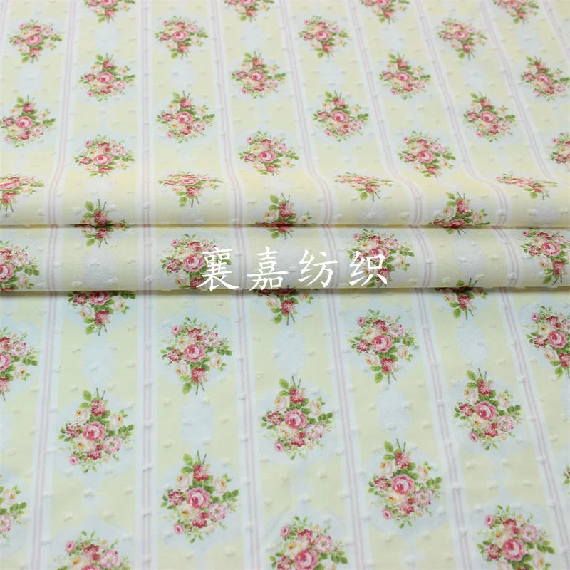 145x50cm Cotton cut Fabrics for DIY Handcrafted Children's Clothing and Dressmaking - Floral Print Patchwork Material
