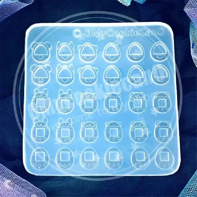 1 sztuk kieszonkowe Tamagotchi owoce 3D akrylowe formy do paznokci żywica epoksydowa ozdoby do paznokci silikonowe płytki do stemplowania akcesoria do paznokci