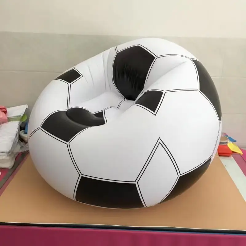 thicken inflatable football sofa outdoor kids sofa recliner Inflatable soccer toys portable sofa folding single air sofa cushion