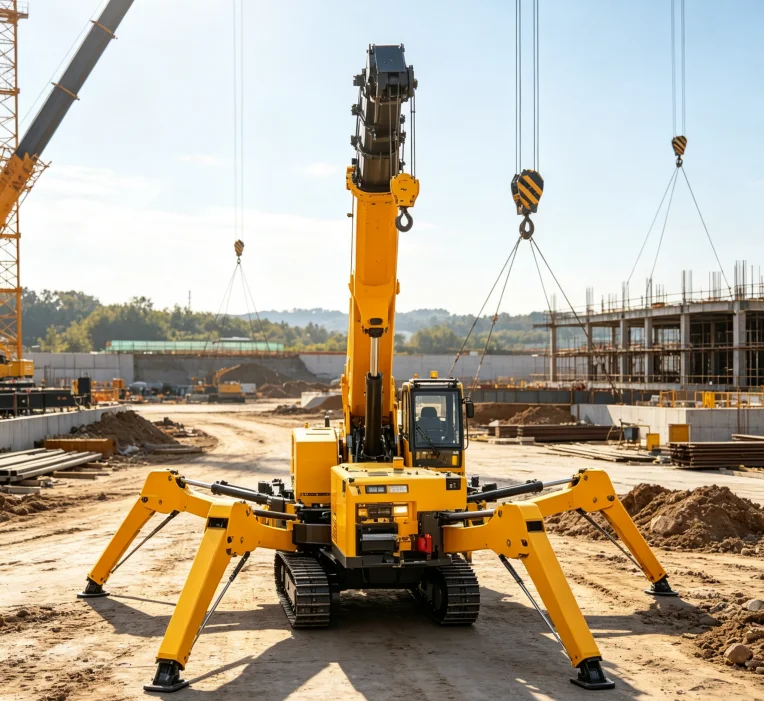 Crawler Spider Crane Electric Remote Control Small Elevator 8T Lifting Capacity Port Lifting