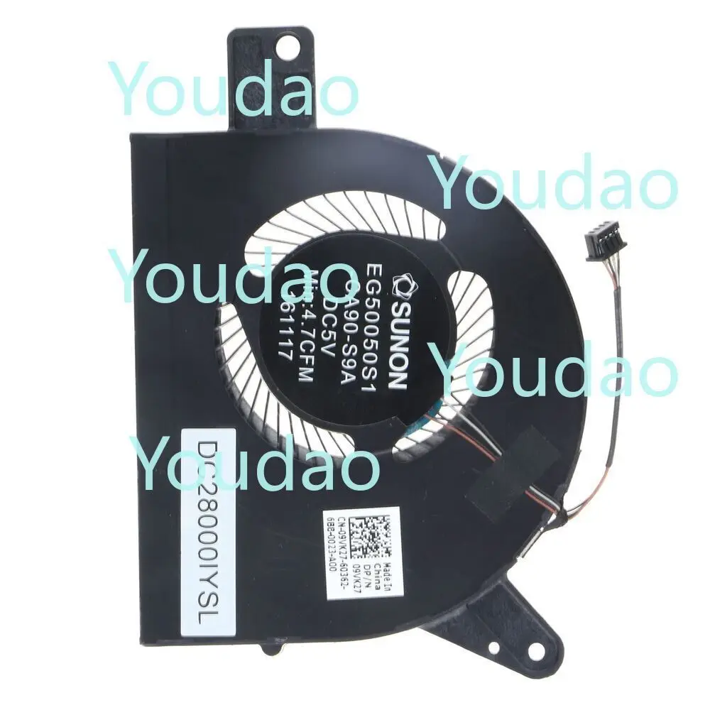 NEW CPU Cooling Fan For Dell Latitude 5580 P60F 5590 9VK27 DC28000IYFL 09VK27