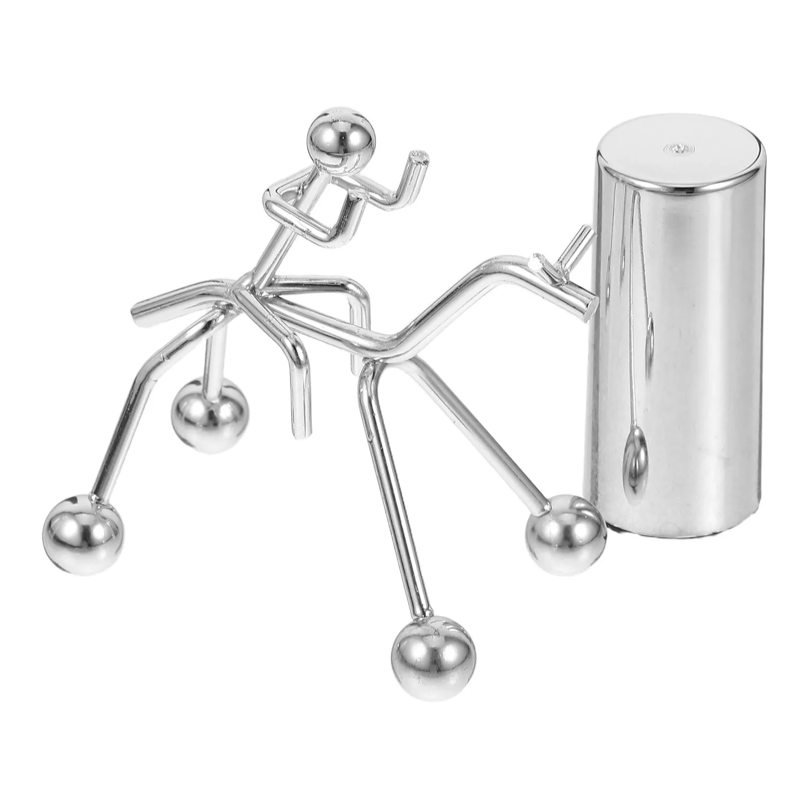 

Metal Balance Ball Tumbler Ornament Smooth Scratch Iron Swing Decoration for Home Office Living Room Gathering