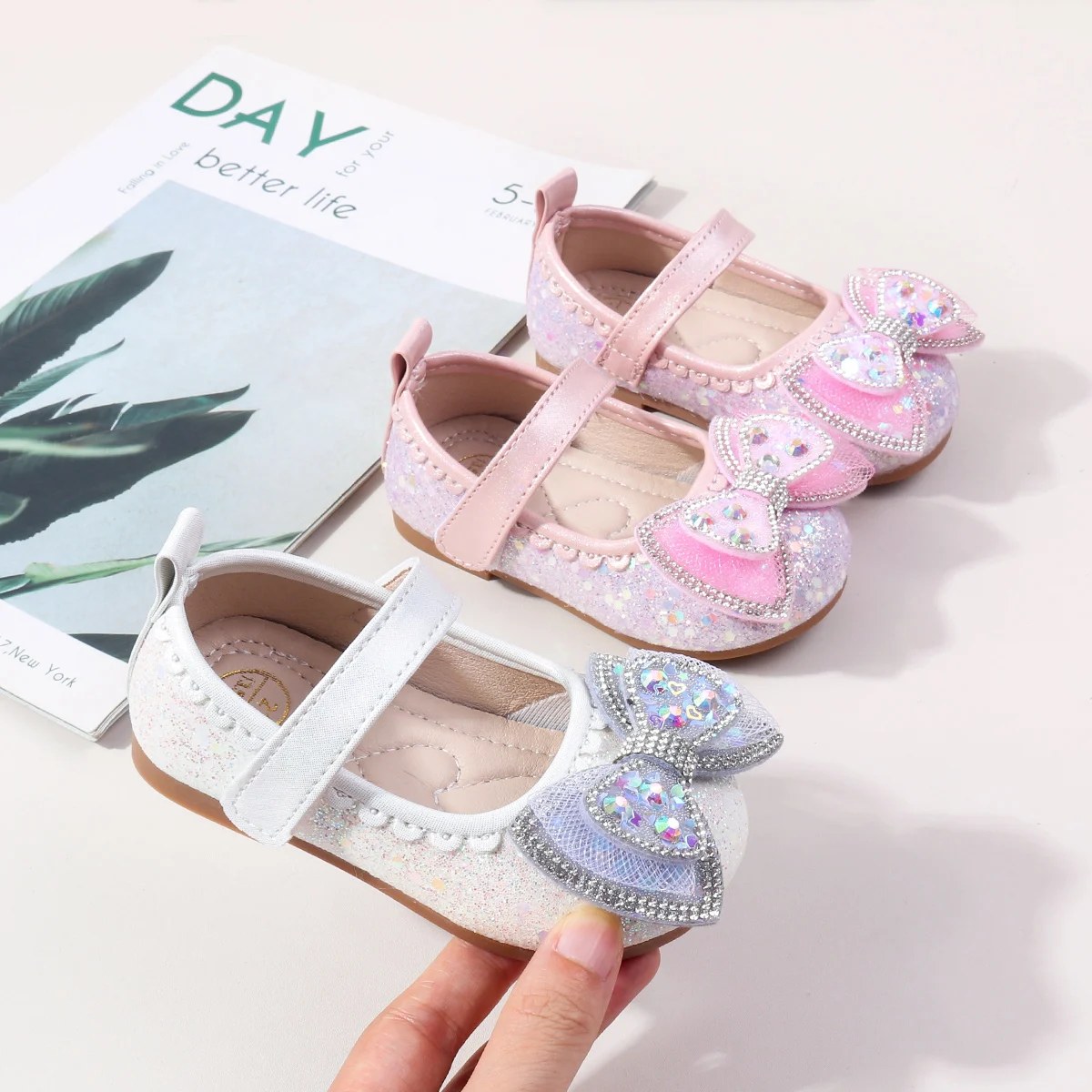 

2025 New Design Spring And Autumn Baby Girls First Walking Indoor Outdoor Toddler Shoes For 0-3Y Baby Girl Princess Shoes MY5163