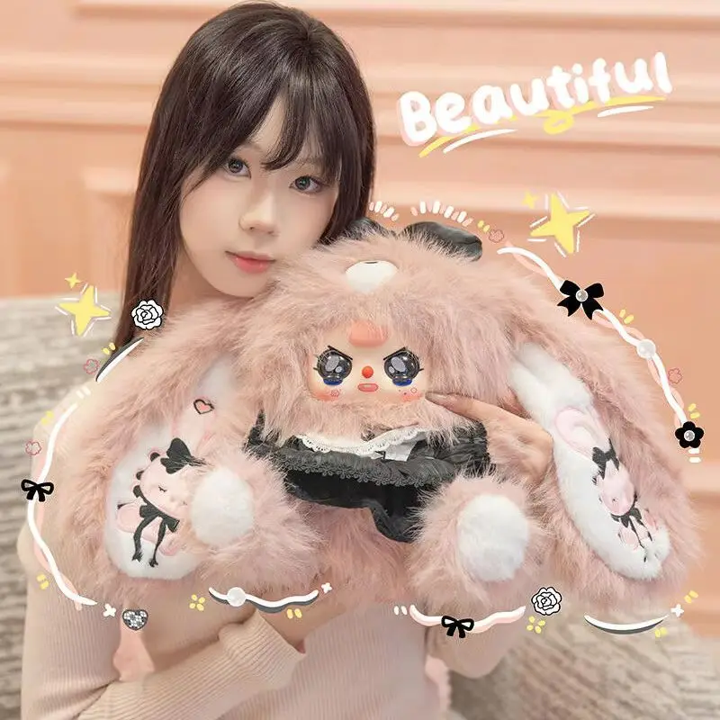 

Baby Three Plush Doll Blind Box Hot Lili Rabbit Town V5 400% Cute Stuffed Rabbit Desktop Ornament Children Surprise Gifts