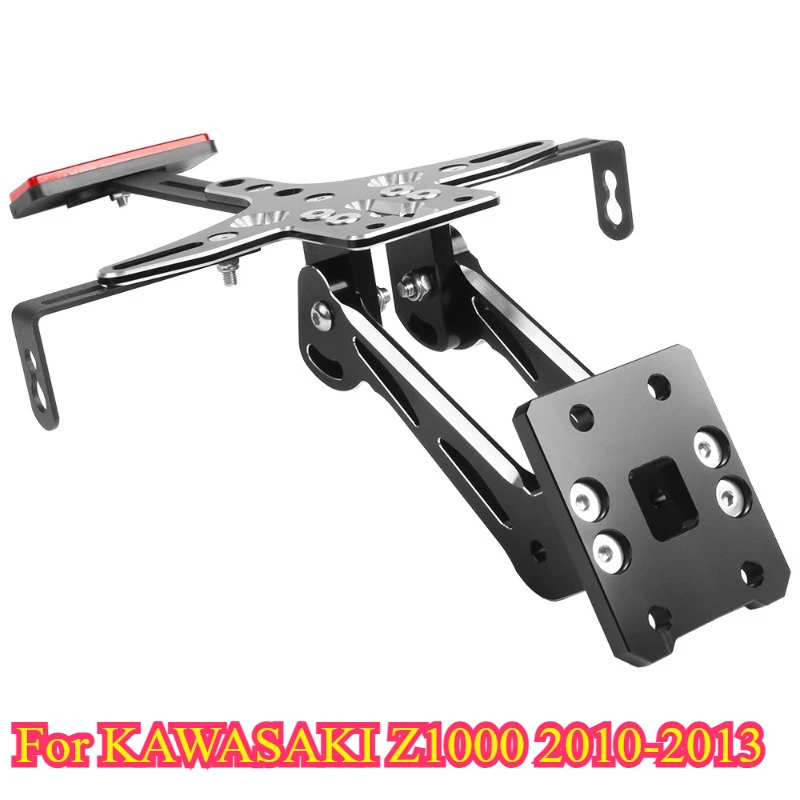 

DONGTING For KAWASAKI Z1000 2010-2013 Motorcycle License Plate Number Holder Bracket Rear Fender Eliminator with LED Reflector