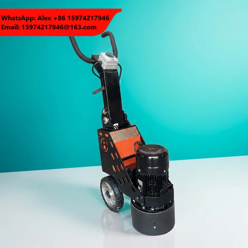 Merrock Red/Black 220V/380V/110V 250mm Edge Manual Gearbox Floor Grinding Machine 2.2KW Concrete Grinder