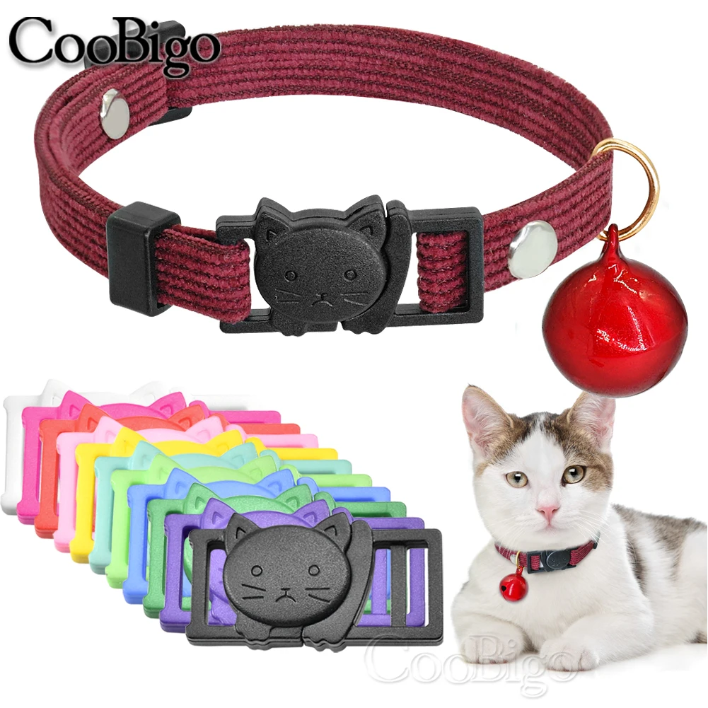 12pcs Plastic Safty Breakaway Cat-Head Buckles for Cat Collar Clasp Paracord Bracelet Clip Webbing DIY Accessories Colorful 11mm