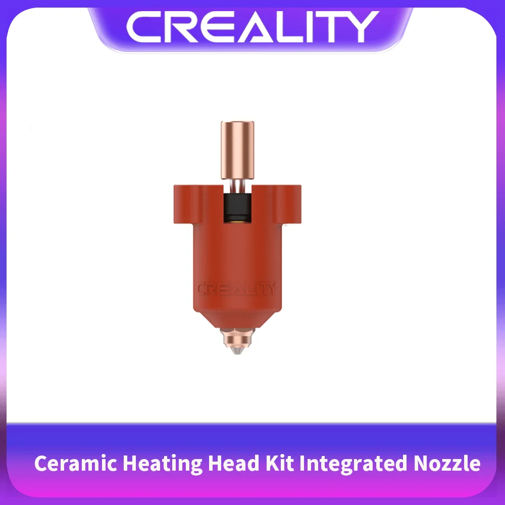 

Creality Ceramic Heating Head Kits for K1 Max / K1C 3D Printer Red Integrated Nozzle Ceramic Heating Head Kit