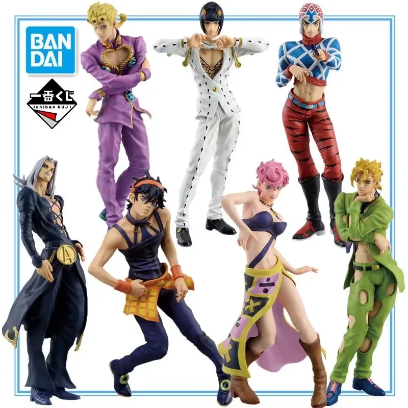 

IN Stock BANDAI Jojo Bizarre Adventure Ichiban Kuji GOLDEN WIND Giorno Narancia Abbacchio Fugo Action Anime Figure Model Toy