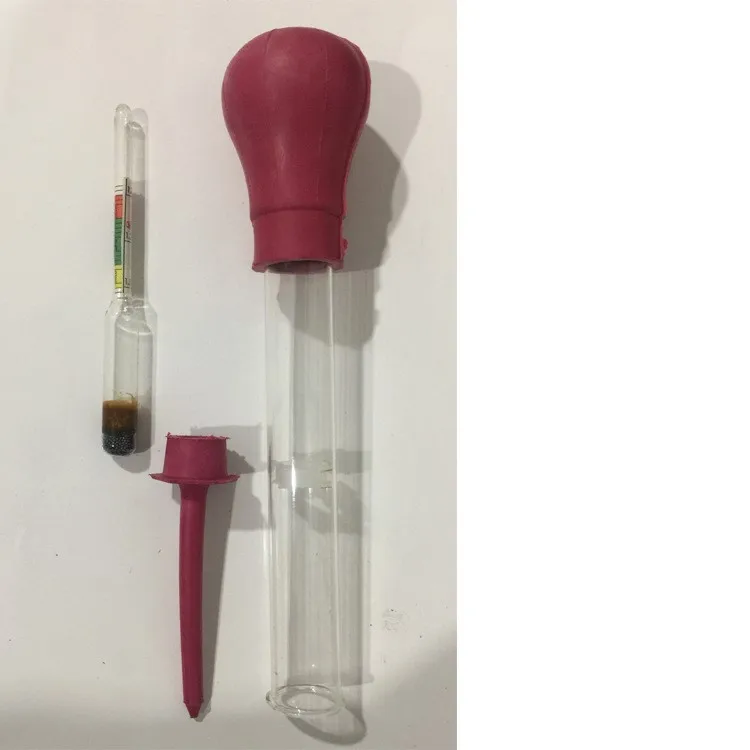 1.1-1.3 Red Battery Acid Hydrometer 0.01 Accuracy Battery Hydrometer Tester