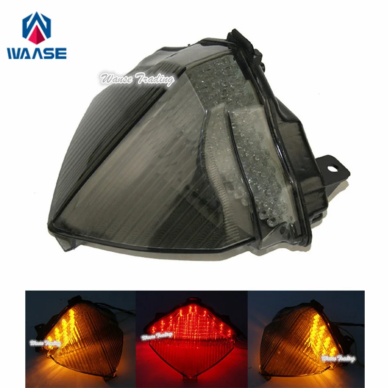 waase For Yamaha YZF R1 2004 2005 2006 Rear Tail Light Brake Turn Signals Integrated LED Light