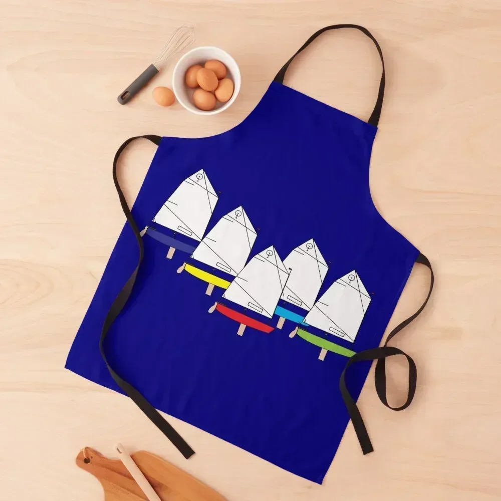 

Optimist Sailing Dinghy Apron Women Kitchen'S All For Kitchen And Home Hairdressing Hairdresser Accessories Children'S Apron
