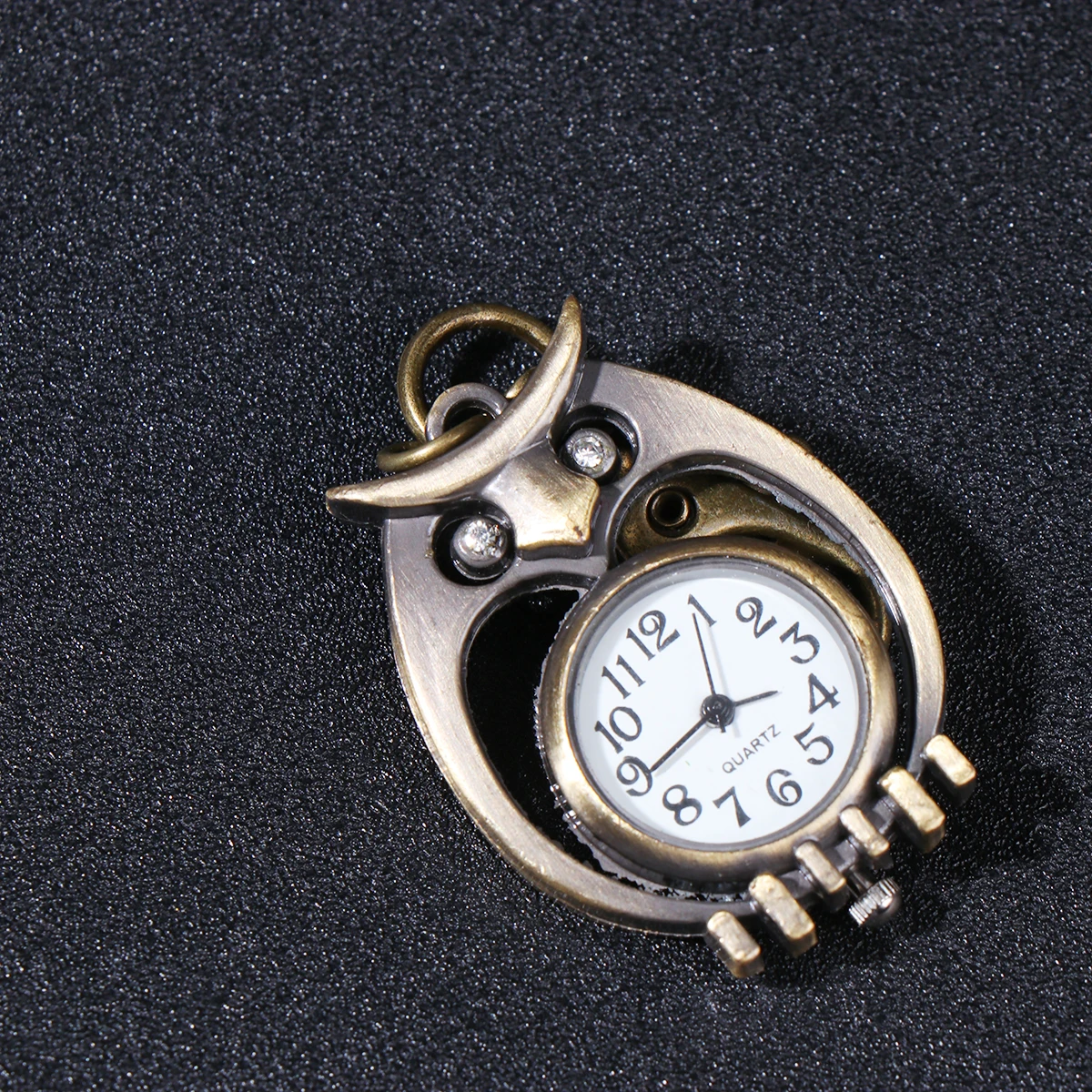 

Owl Pocket Watch Vintage Small Lightweight Keychain Durable Quartz Watch Creative Gift Key Key Ring