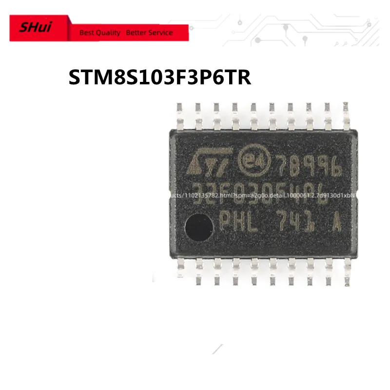 10PCS -100PCS STM8S103F3P6TR 100% Brand New Original STM STM8S STM8S103 STM8S103F3 STM8S103F3P6 TSSOP-20