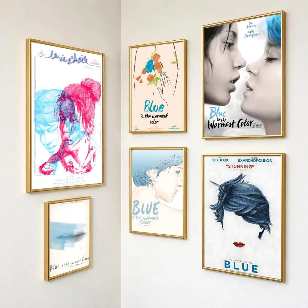 Tender Artistic Movie B-Blue Is The Warmest Color Poster Peel And Stick PP Series HD Frameless Wall Indoor Decor Gift