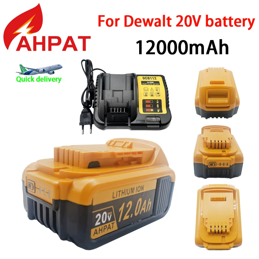 

Replacement for Dewalt 20v Max Lithium Battery Compatible with 20 Volt DCB201 DCB203 DCB207 DCB205 DCB204 DCB206 Cordless Tools