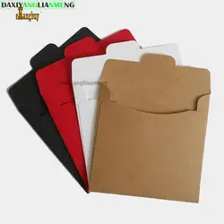 Square 12.5cm High Quality Disc Sleeve 250gsm Kraft DVD Paper Bag Cover Packaging Envelopes Pack Boxes Wedding Party Favor