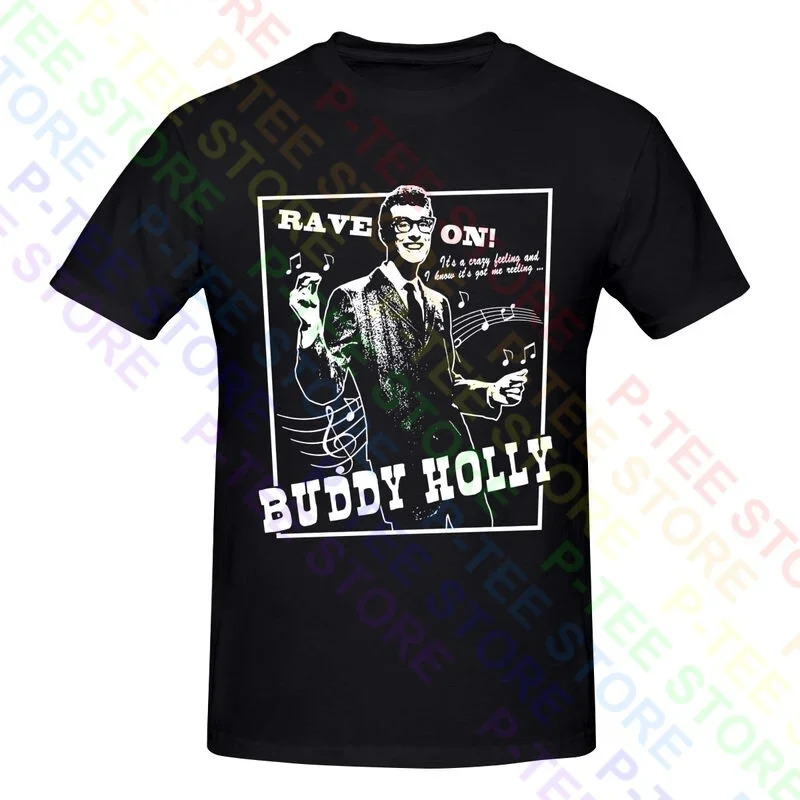 Buddy Holly Rave On Shirt T-shirt Tee Cute Design Hipster High Quality