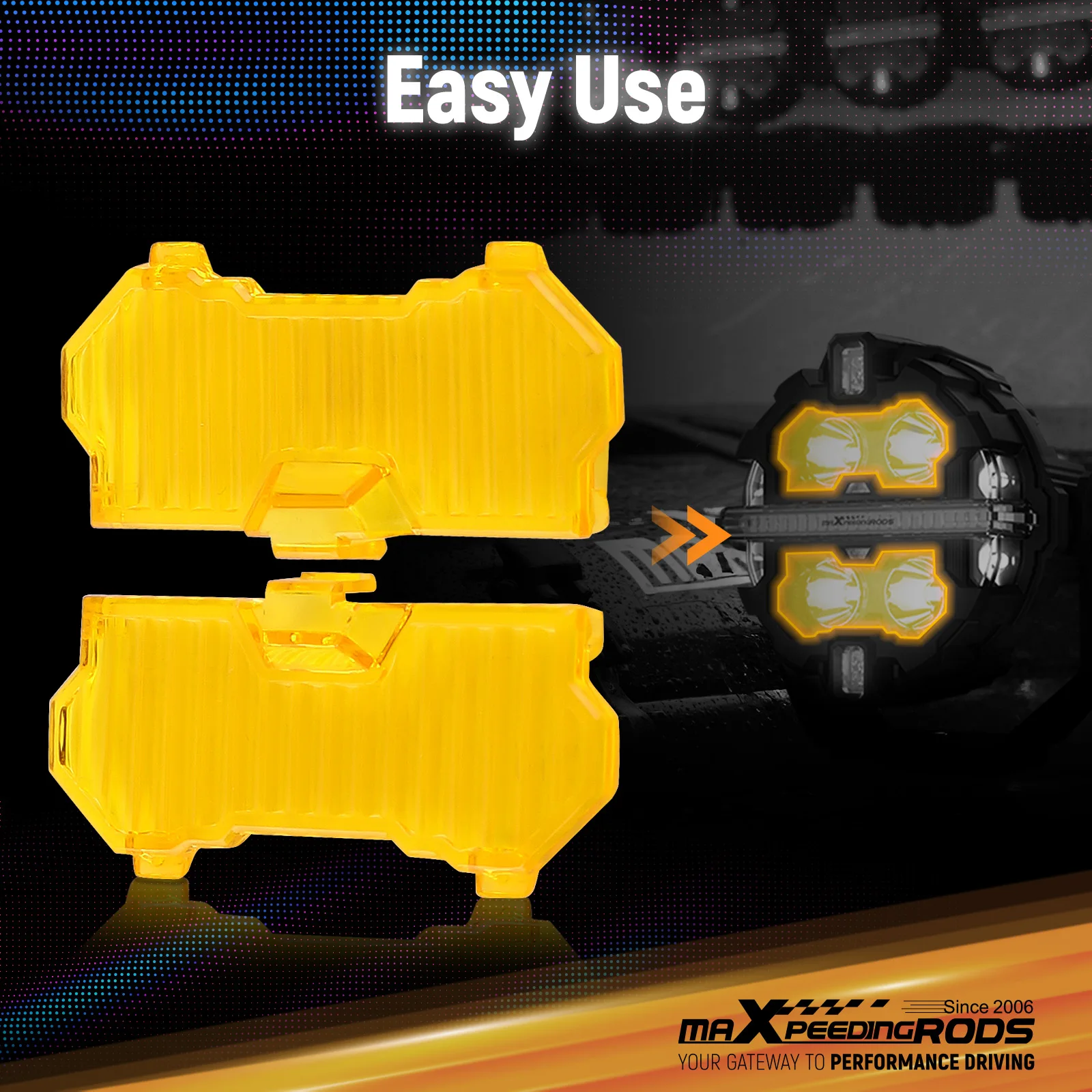 4PCS Set LED Light Pod Cover 3.5