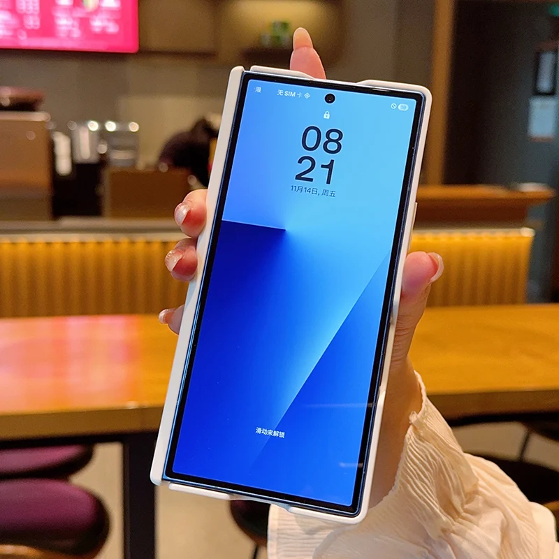 Luxuriöse matte Hülle mit magnetischem Scharnier für Magsafe, faltbar, für Samsung Galaxy Z Fold 7 8Ultra, kabelloses Laden, stoßfeste, transparente Abdeckung – Detail 27