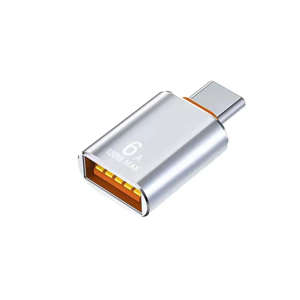 OTG Type C To USB 3.1 Adapter 120W 6A Data Transmission Type C Male To USB Female for Macbook Laptop/ Xiaomi /Samsung