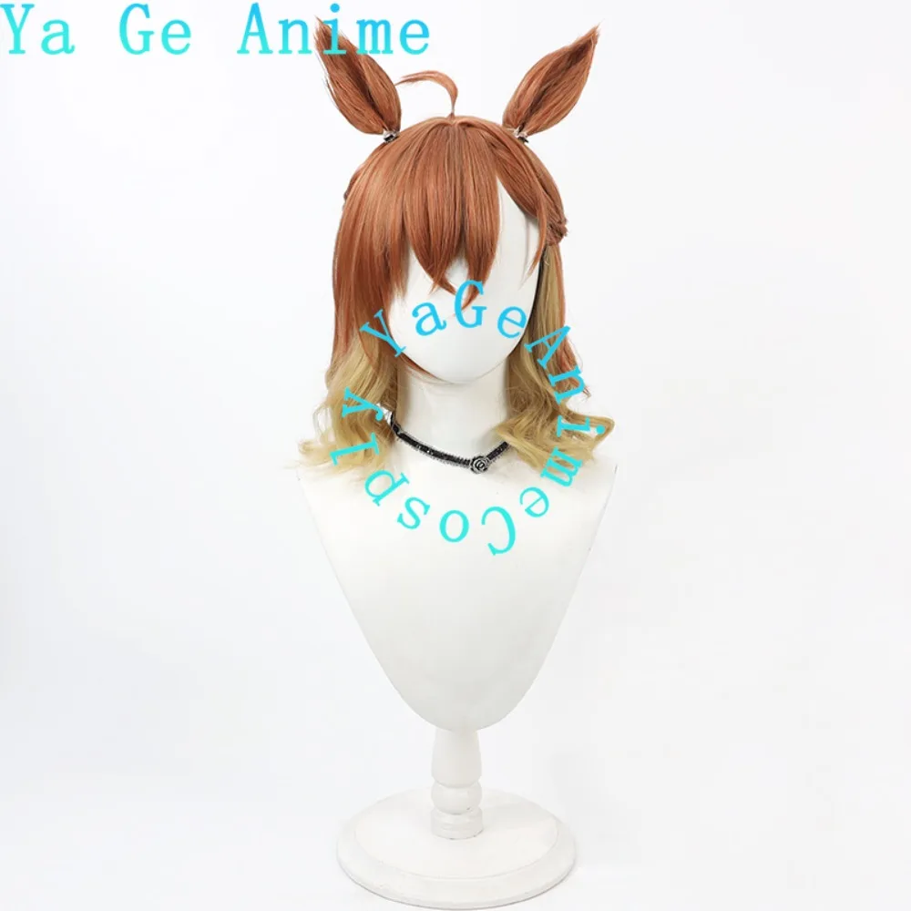 Wig Cosplay Anime Dan Game Halloween Live Show Uma Musume Pretty Derby Forest Sheena Dengan Telinga Dan Ekor