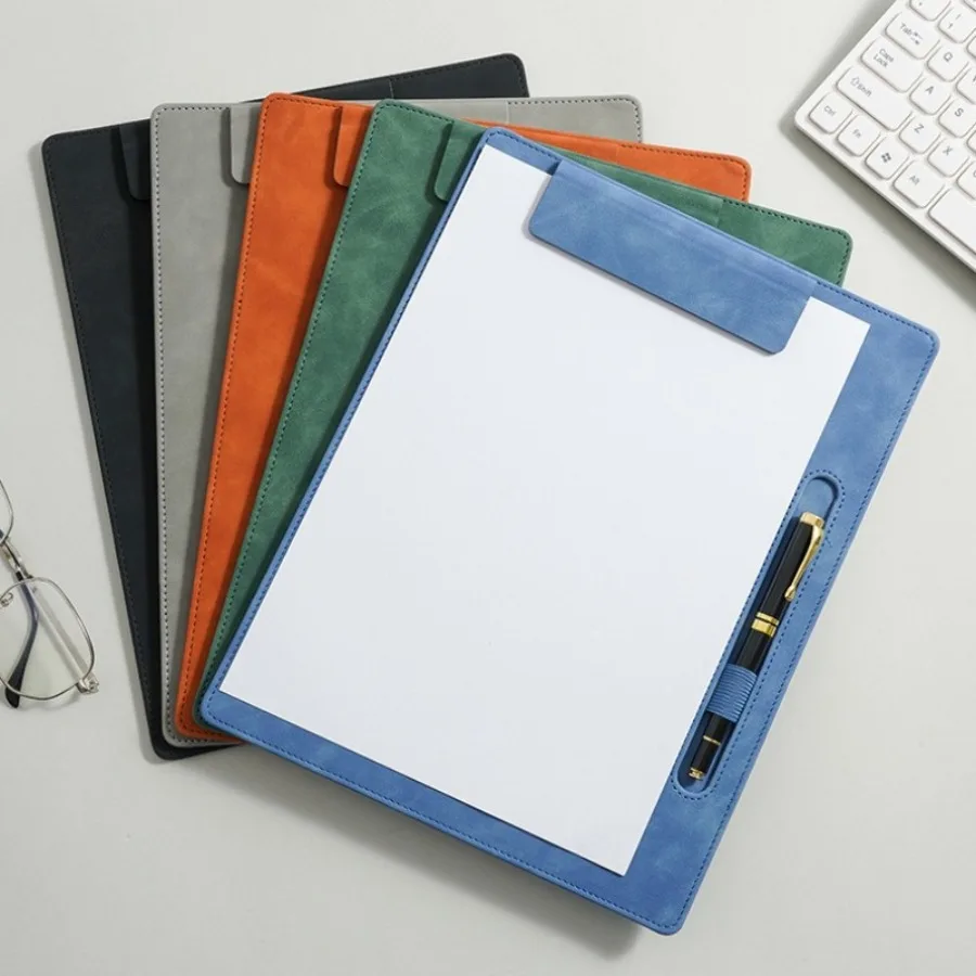 

Практичный минималистичный кожаный блокнот формата А4, блокнот для делового офиса, блокнот для документов, органайзер для билетов, настраиваемый печать логотипа