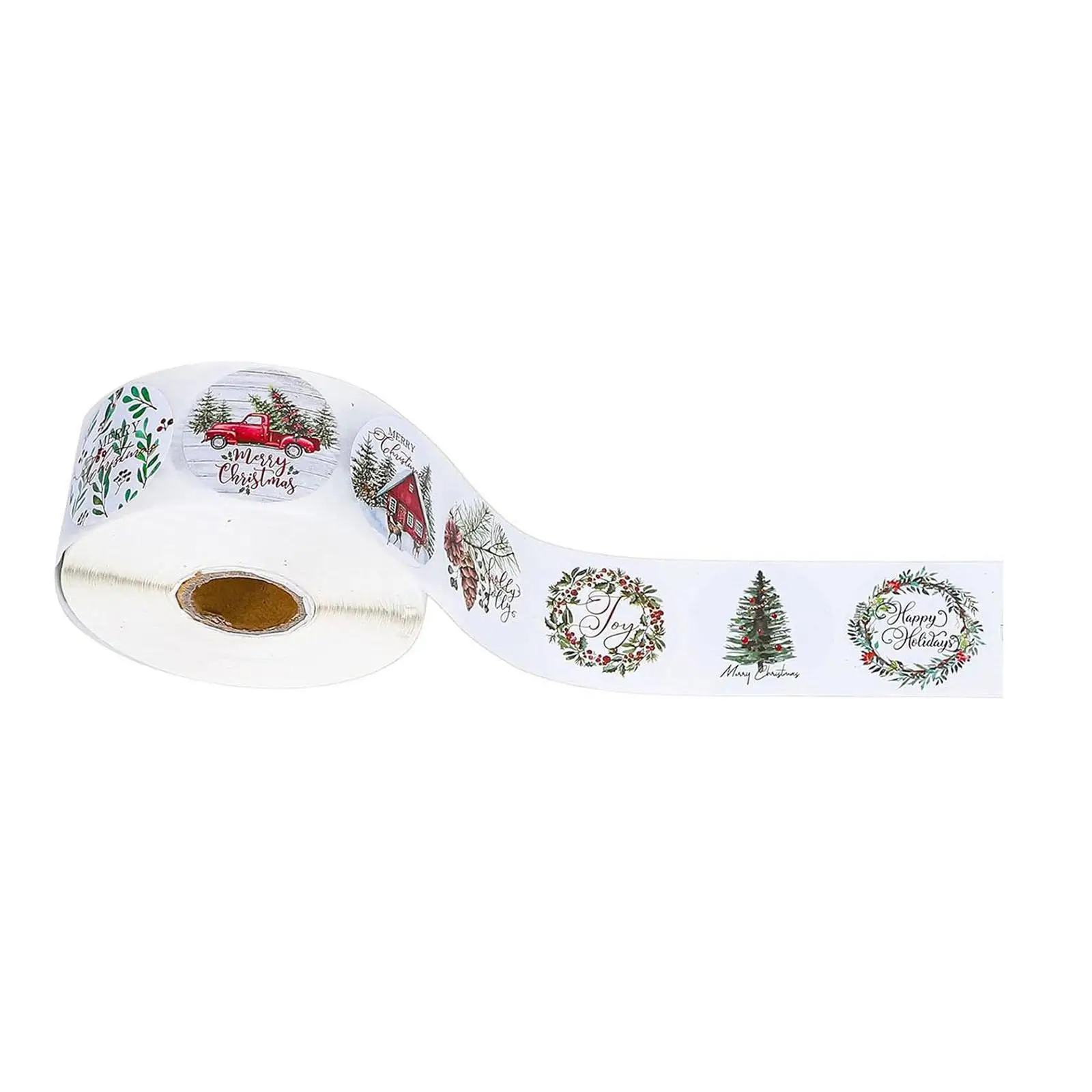 500x adesivos de natal 2.5cm etiqueta de papel adesivos selos de envelope para pacote de presente de feriado artesanato artesanal decoração de páscoa