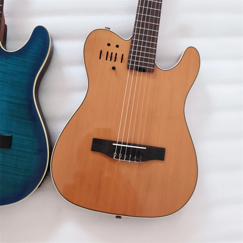 Struna nylonowa, gitara cicha, gitara cicha z strunami nylonowymi