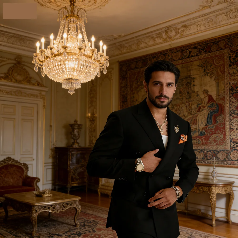 

Men's Classic Yellow Business Smoking Suit 2-Piece Formal Wedding Groomsmen Dance Party Ensemble Jacket