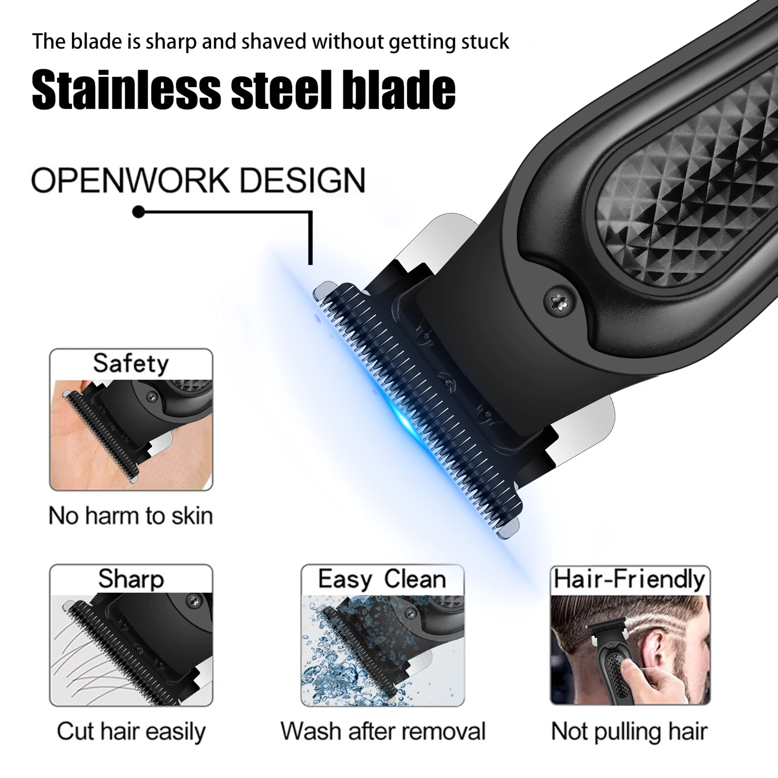 HIENA Neue Haar Clipper Set Vintage Carving Haar Schneiden Maschine Tragbare Cordless Elektrische Haar Bart Trimmer Rasieren Rasierer