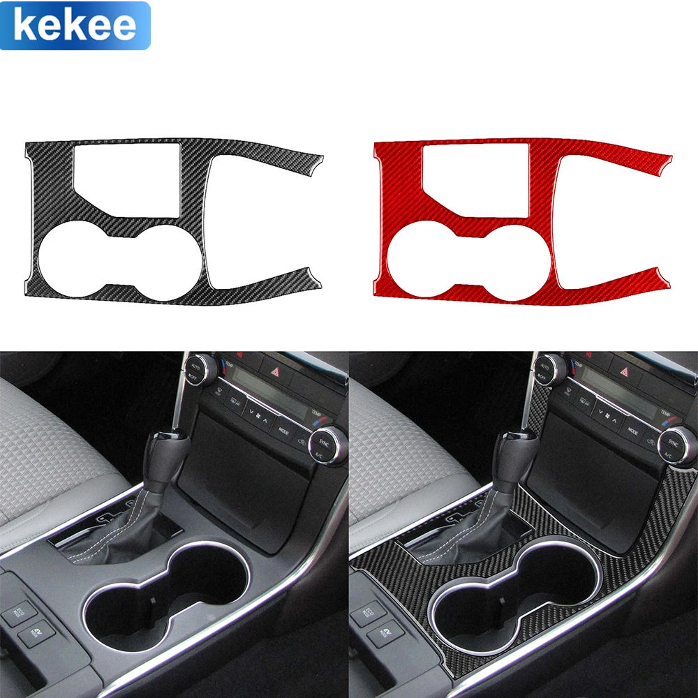 

For Toyota Camry 2015 2016 2017 Center Console Gear Shift Panel Trim Cover Real Carbon Fiber Stickers Car Interior Accessories