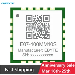 CC1101 Wireless Module 433MHZ CDEBYTE E07-400MM10S 10dBm 1.5km Stamp Hole Support RSSI Ultra Small Size SMD Module