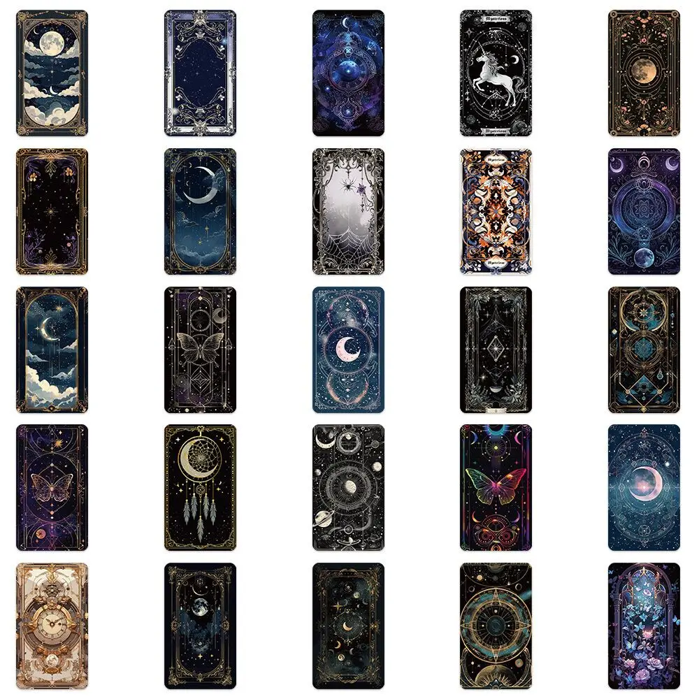 10/50pcs Cool Dark Mysterious Art Moon Graffiti Stickers Decals DIY Laptop Phone Car Motorcycle Luggage Decoration Sticker Toys