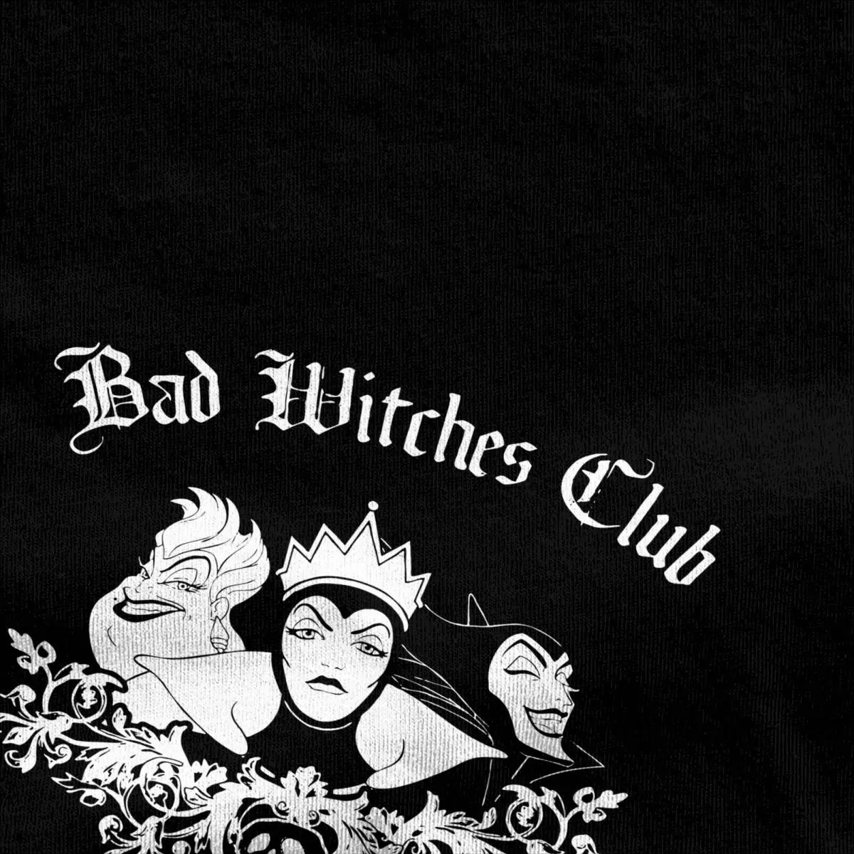 Villains for Men Women T Shirt Bad Witches Club Group Humorous Tees Short Sleeve T-Shirts Pure Cotton Plus Size Clothing