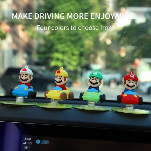 Imagen 2 del producto Adornos de decoración de coche en movimiento a la deriva, decoraciones para salpicadero de coche, columpio de cola de deriva, adornos giratorios, juguete