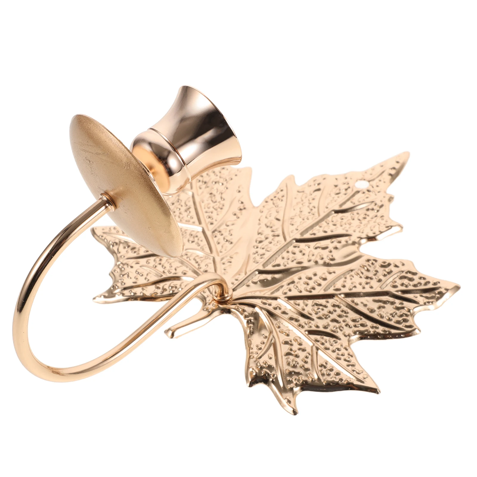 

Hanging Metal Holder Candlestick Retro Leaf Room Decor Wall Metal Holder Mounted Stand