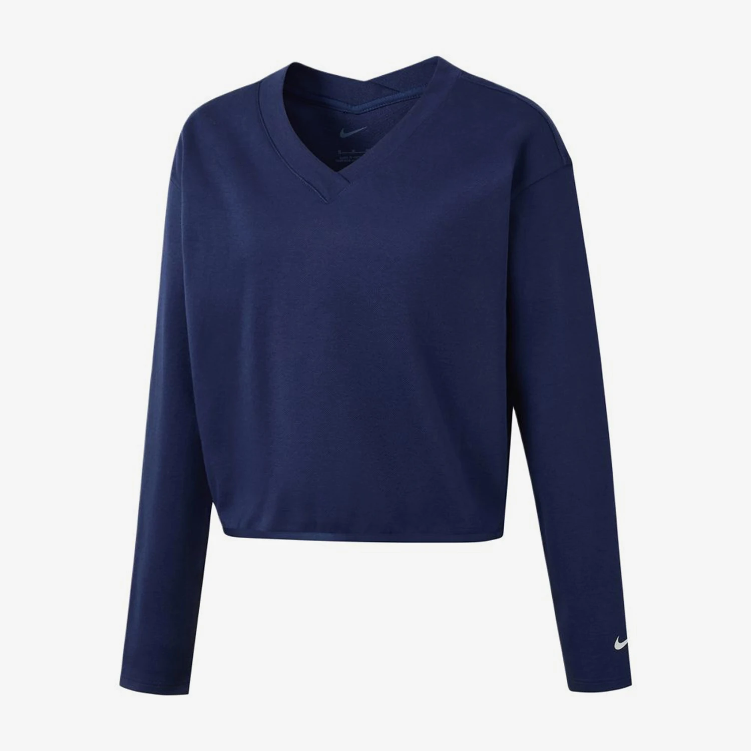 Nike genuine V-neck pullover sports long sleeved T-shirt, new women's long sleeved T-shirt IH1946-410