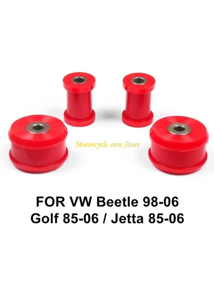U75F 2 Pair Front Control Arm Bushing 22-202 Polyurethane Red Car Replacement Accessories Compatible for Golf MK2 MK4