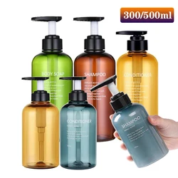 3pcs Bathroom Shampoo Soap Dispenser Bottle Large-capacity 300/500ML Press Type Lotion Empty Bottle