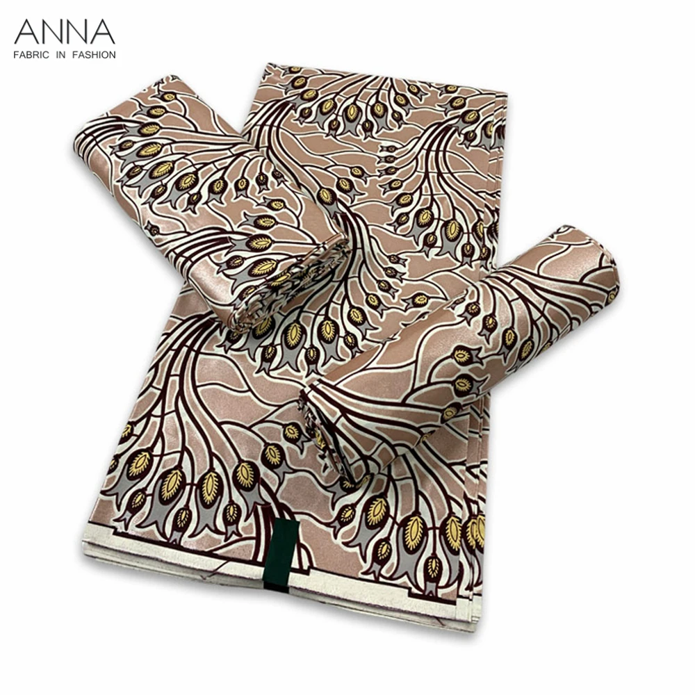 African Gold Wax Fabrics Cotton Print Wraper Batik Ankara High Quality Original Pagne Material For Women Wedding Dresses VLG-15