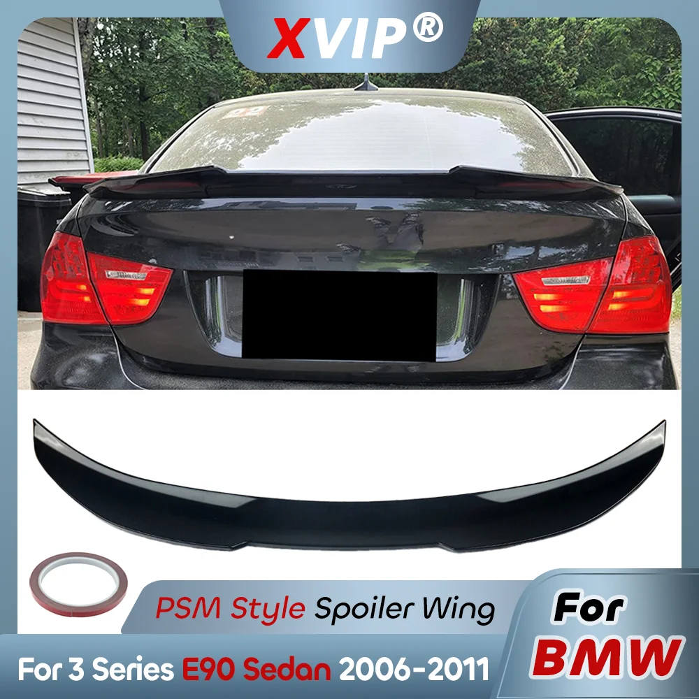 

XVIP Glossy Black PSM Style Rear Spoiler Wing For 2006-2011 BMW 3 Series E90 4-Door Sedan