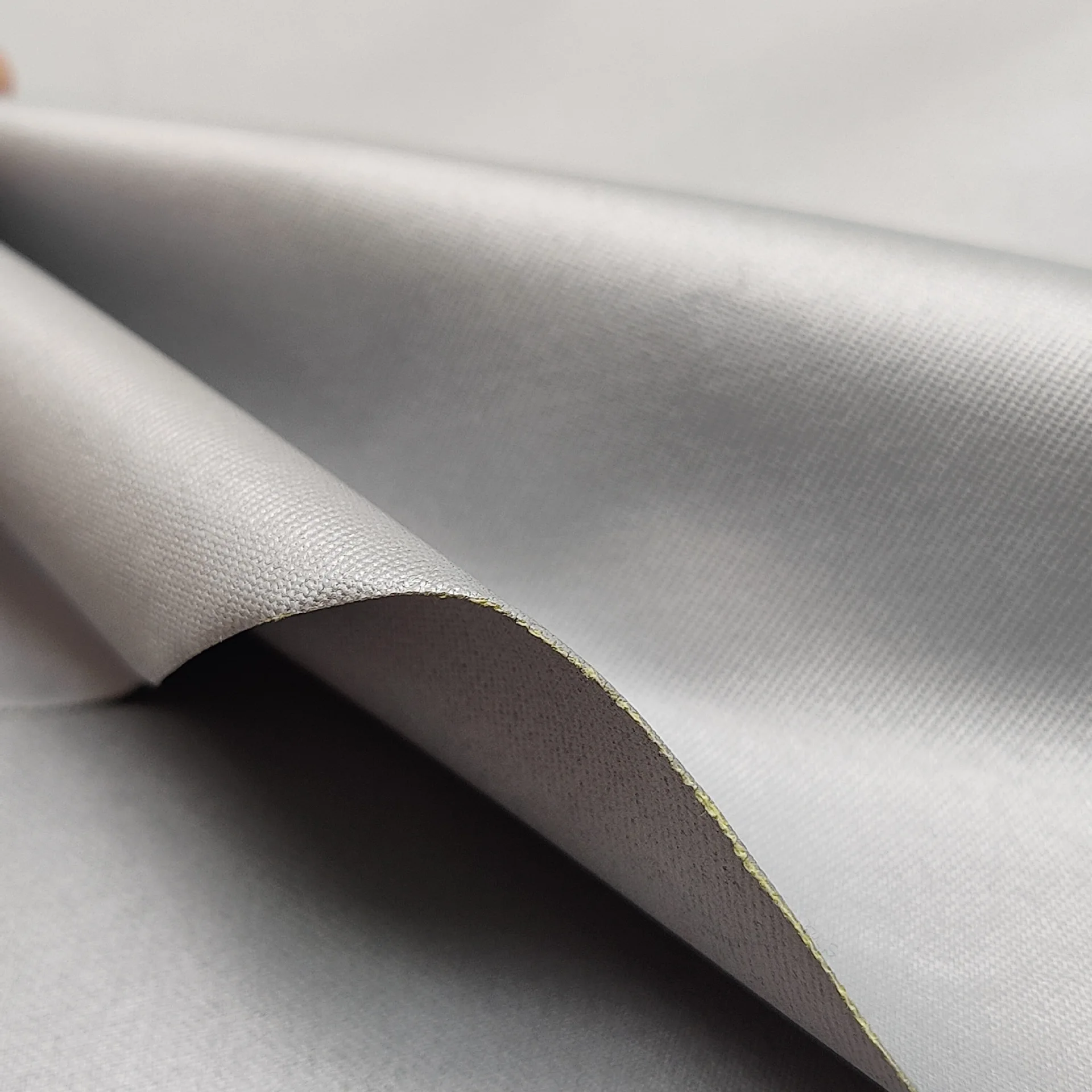 Aramid fiber 1414 double-sided silver coated fabric fireproof, wear-resistant, flame-retardant woven cloth