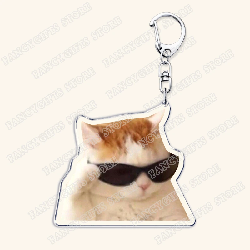 الميمات الشعبية سلاسل المفاتيح ل اكسسوارات حقيبة كول القط دانغ Flabbit الأرستقراطيين حاسمة القط Keyrings مجوهرات المشجعين الهدايا #4