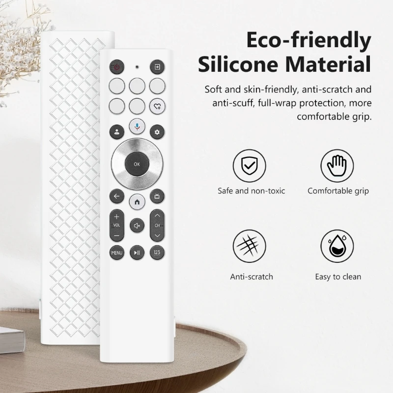 حافظة من السيليكون الواقية لوحدة التحكم Hisense ERF6A80/ERF6G80H/ERF6F80H تمنع السقوط والخدوش من السيليكون