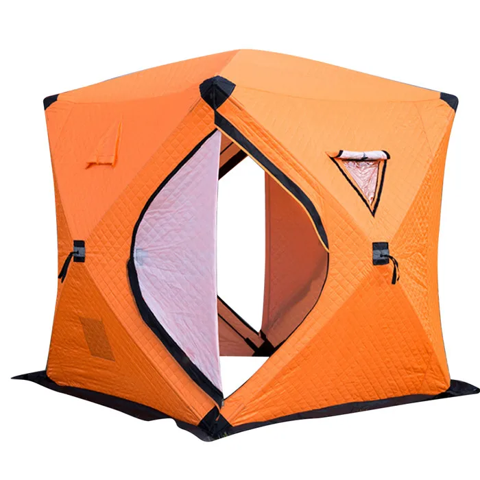 

New arrival cube winter fishing tent carp hunting Winter Fishing tent House Thickened Ice fishing Tents Keep