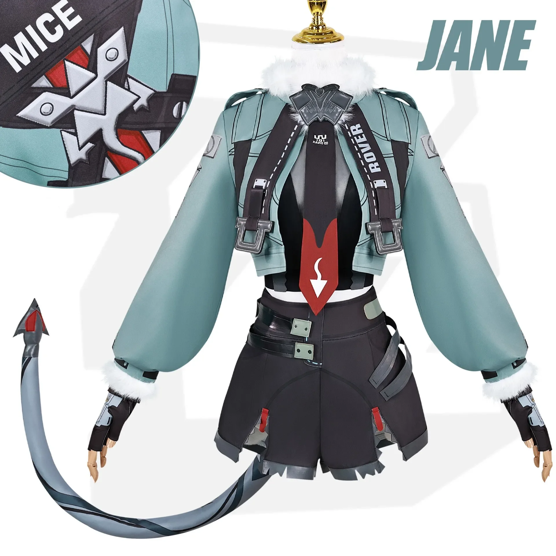 Anime Jane Doe Cosplay Costume Game Zenless Zone Zero Frank Annie Emma Kelly Woman Sexy Sets Wig Prop Accessories