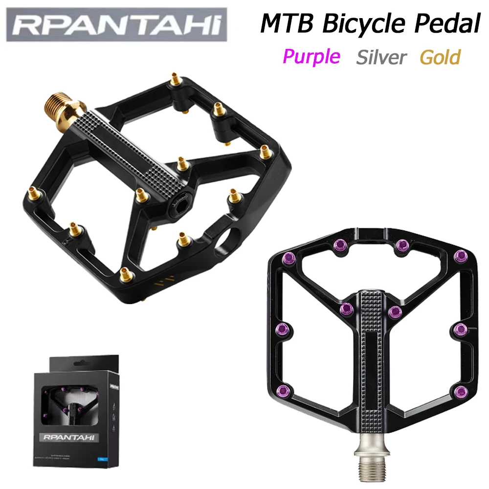 RPANTAHI MTB Pedals Bicycle Flat Pedals Ultralight Aluminum 9/16