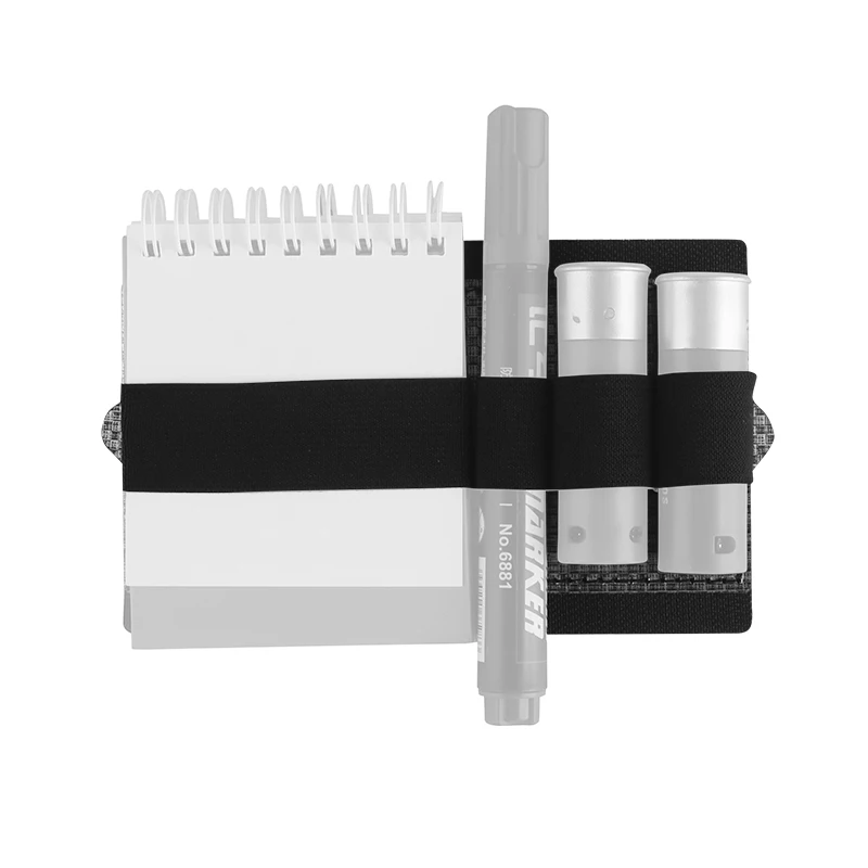 Plaque multi-usages tactique intégrée, fixation magique, étui de rangement à boucle en Nylon pour fusil de chasse, sac magnétique, organisateur de stylos de lampe de poche